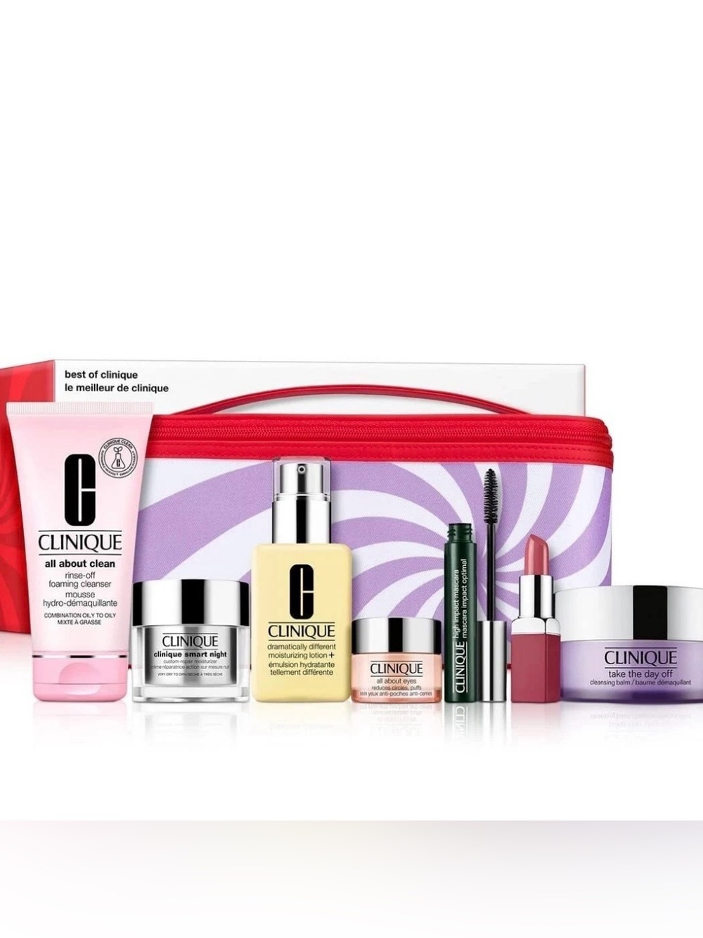 Clinique Best Of Clinique Skincare Makeup 7 Piece Set- NEW- Valued at $320